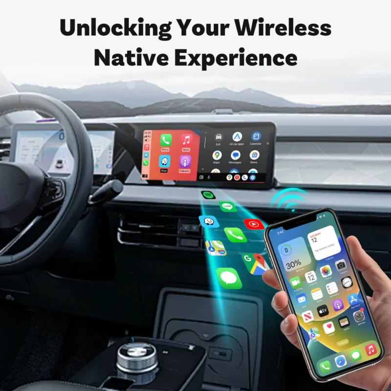 ⁦Ottocast Mini – מתאם אלחוטי ל-Apple CarPlay ו-Android Auto⁩ – תמונה ⁦5⁩