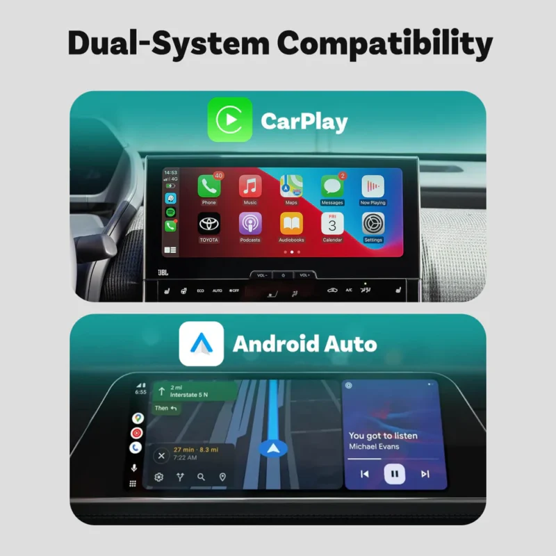 ⁦Ottocast Mini – מתאם אלחוטי ל-Apple CarPlay ו-Android Auto⁩ – תמונה ⁦2⁩