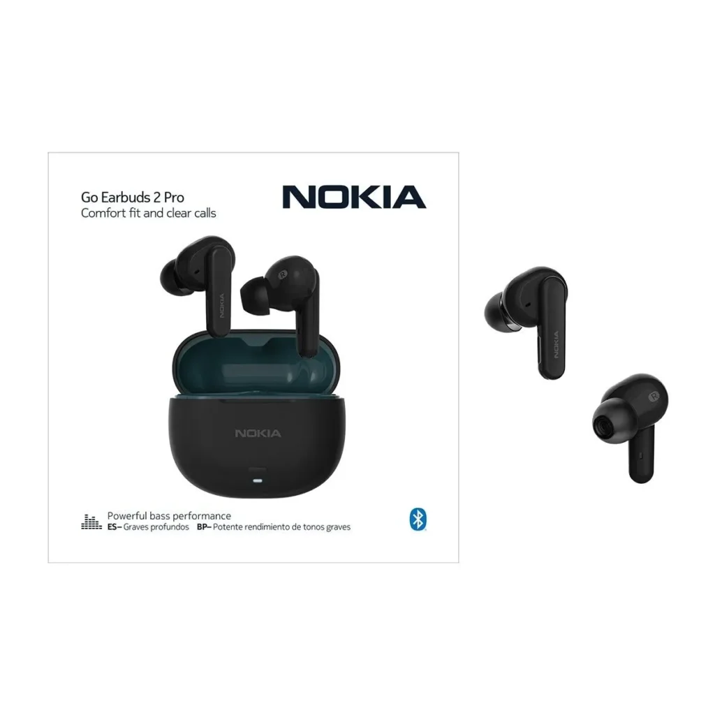 אוזניות Nokia Go Earbuds 2 Pro TWS בצבע שחור