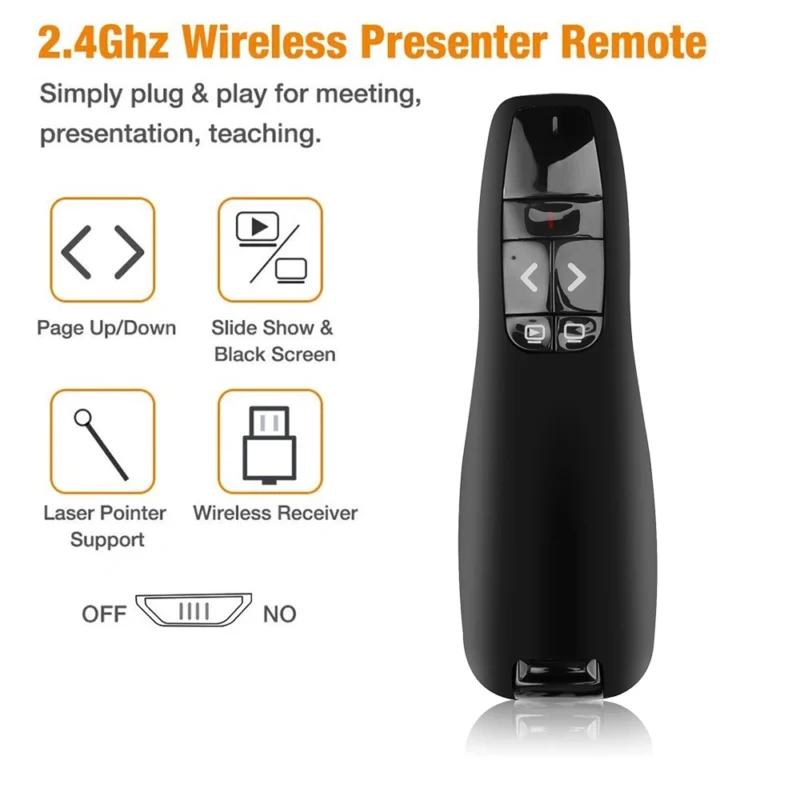 ⁦שלט רחוק ‏אלחוטי למצגות Logitech R400 לוגיטק⁩ – תמונה ⁦2⁩