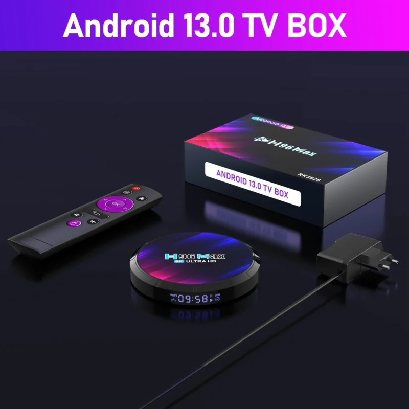 ⁦סטרימר חכם H96 Max 8K Ultra HD 4+64GB⁩ – תמונה ⁦2⁩