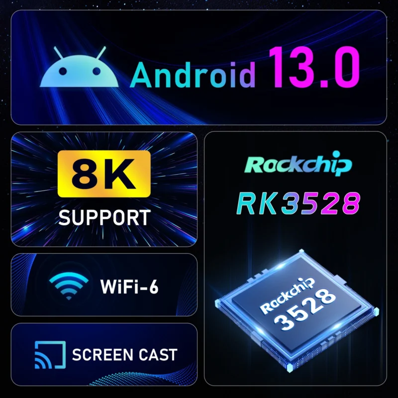 ⁦סטרימר חכם H96 Max 8K Ultra HD 4+64GB⁩ – תמונה ⁦11⁩