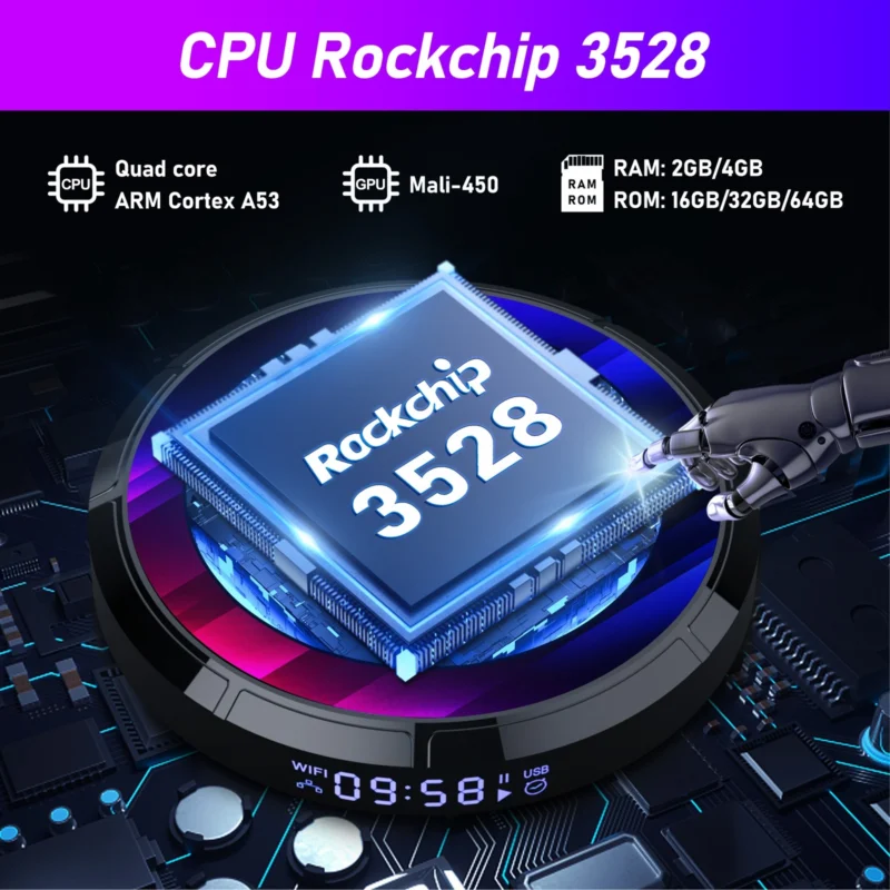 ⁦סטרימר חכם H96 Max 8K Ultra HD 4+64GB⁩ – תמונה ⁦13⁩