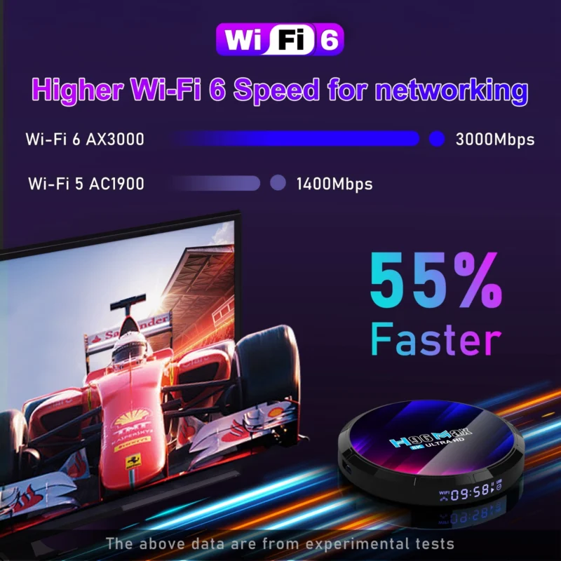 ⁦סטרימר חכם H96 Max 8K Ultra HD 4+64GB⁩ – תמונה ⁦9⁩