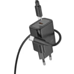 מטען קיר hoco N62 PD30W עם כבל TYPE C – תמונה 2