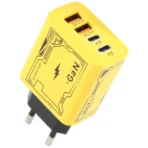 מטען קיר רב עוצמה KO-72 GaN 120W עם 4 יציאות USB ו-Type-C