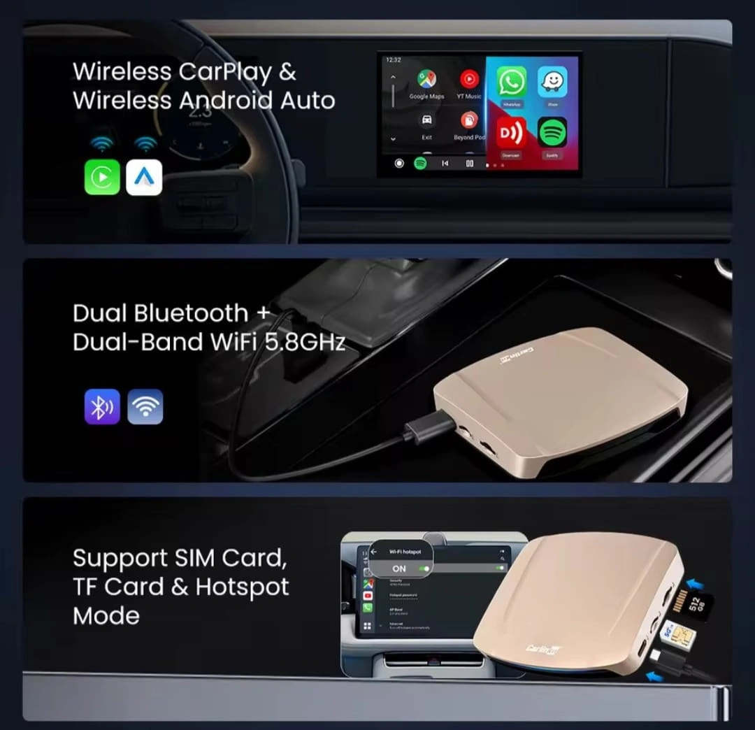 WhatsApp Image 2025-10-24 at 14.09.19 (1) דונגל ai box אנדרואיד 15 carlinkit tbox ultra 8+256gb – תמונה 6