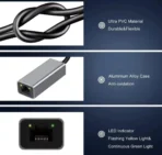 ⁦מתאם type c ל ethernet במהירות 1GB⁩ – תמונה ⁦5⁩