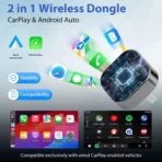 ⁦מתאם אלחוטי ל CarPlay ו AndroidAuto לרכב⁩ – תמונה ⁦5⁩