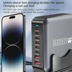 מטען שולחני עוצמתי במיוחד GaN 3בהספק כולל של 320W – תמונה 7