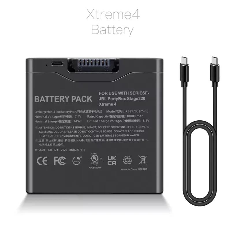 סוללת נשלפת רמקול ל JBL PartyBox Stage 320 10000mAh