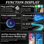 ⁦מתאם CarPlay אנדרואיד אוטו אלחוטי 3 ב־1⁩ – תמונה ⁦2⁩