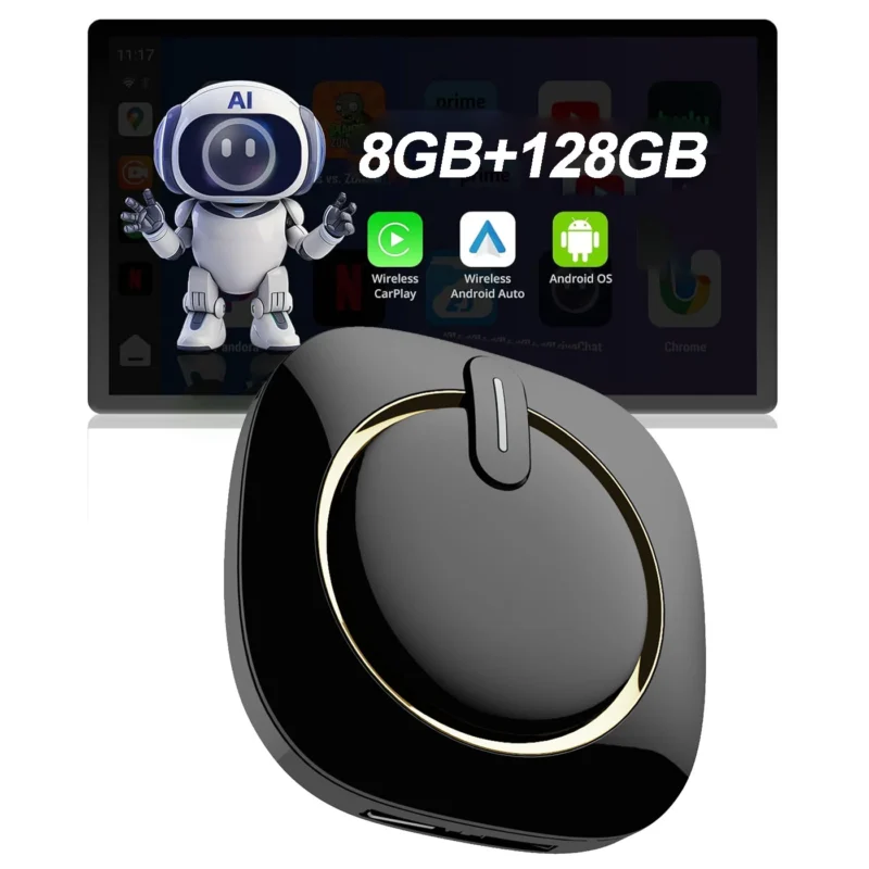 דונגל Ai Box אנדרואיד 13 Wooboobox GT7S 8+128GB