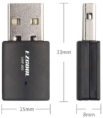 מתאםכרטיס רשת אלחוטי EZCOOL UWF-600 Dual-Band 600Mbps – תמונה 2