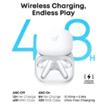 ⁦אוזניות אלחוטיות אנקר Anker Soundcore Liberty 5 לבן⁩ – תמונה ⁦3⁩